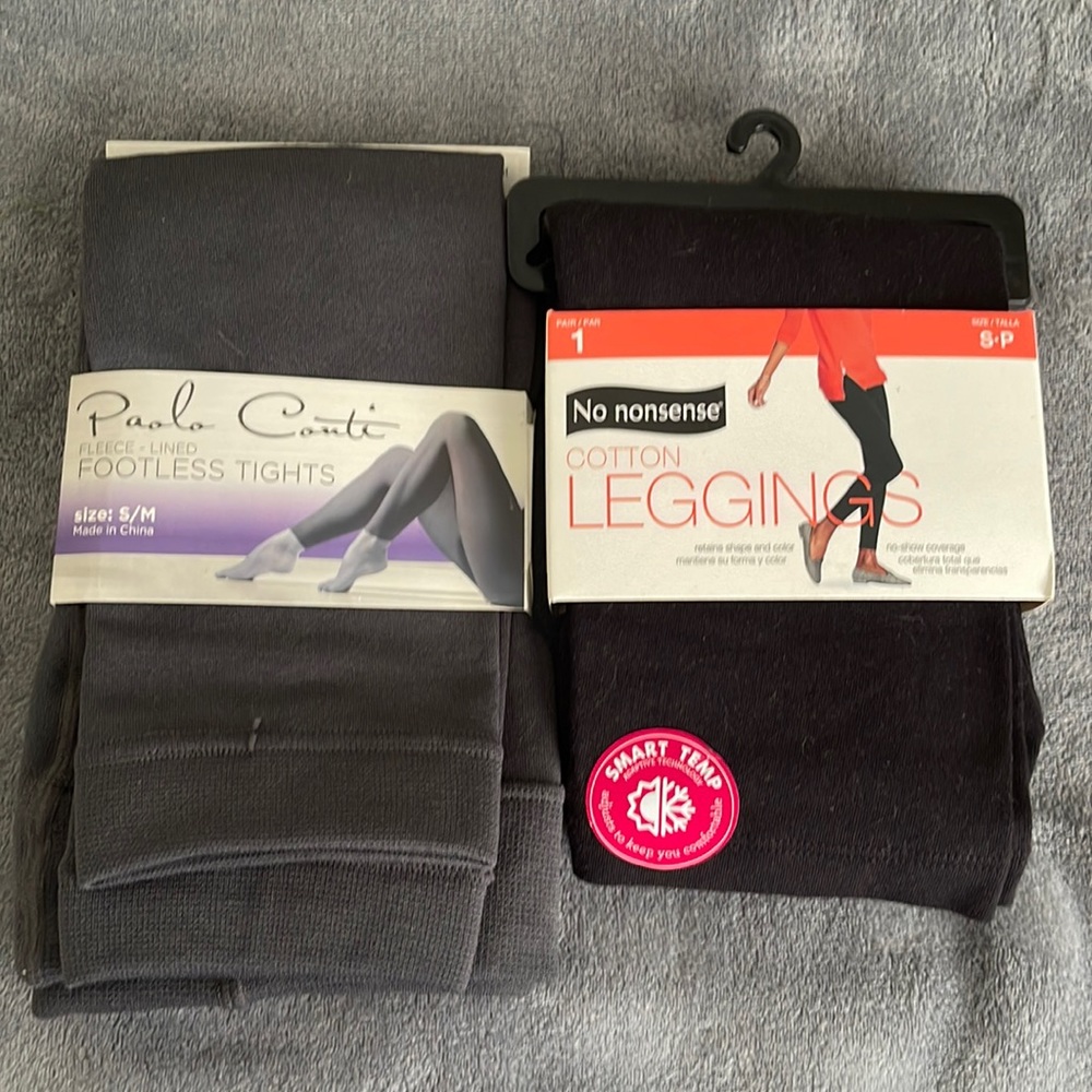 NWT Footless Tights-2 pair